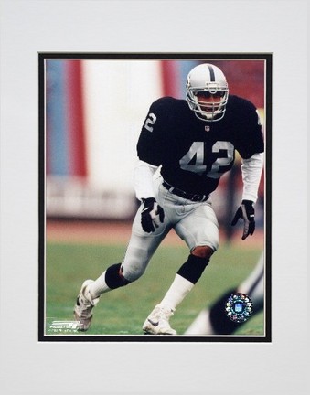 Ronnie Lott Los Angeles Raiders "Action" Double Matted 8" x 10" Photograph (Unframed)