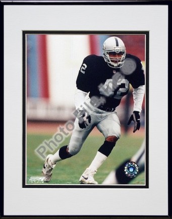 Ronnie Lott "Action" Double Matted 8" x 10" Photograph in Black Anodized Aluminum Frame