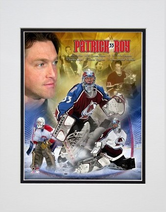 Patrick Roy "Legends" Double Matted 8" x 10" Photograph (Unframed)