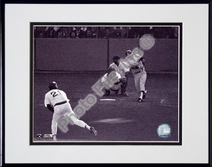 Bucky Dent "1978 Playoff Home Run Swing" Double Matted 8" x 10" Photograph in Black Anodized Aluminu