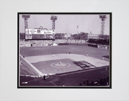 Sportsmans Park (St. Louis) "Sepia" Double Matted 8" x 10" Photograph (Unframed)