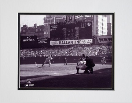 Don Larsen "Perfect Game 1st Pitch" Double Matted 8" x 10" Photograph (Unframed)