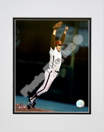 Tug McGraw "World Series Last Out Celebration" Double Matted 8" X 10" Photograph (Unframed)
