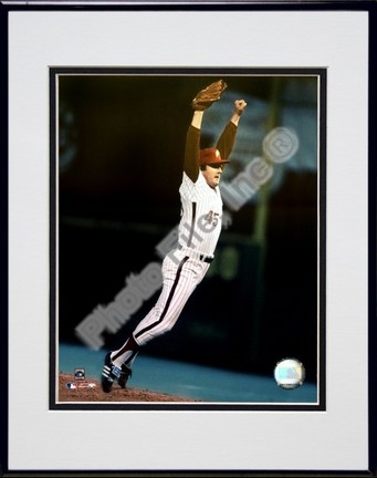 Tug McGraw "World Series Last Out Celebration" Double Matted 8" X 10" Photograph in Black Anodized A