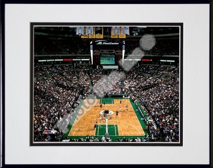 Fleet Center (NBA) Double Matted 8" X 10" Photograph in Black Anodized Aluminum Frame