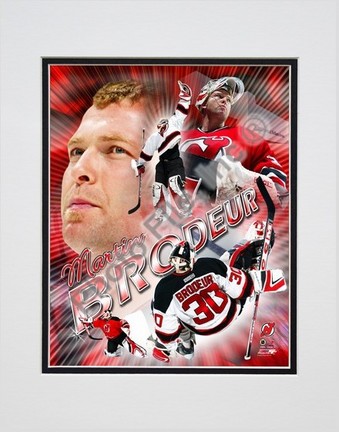 Martin Brodeur "Portrait Plus 2004" Double Matted 8" X 10" Photograph (Unframed)