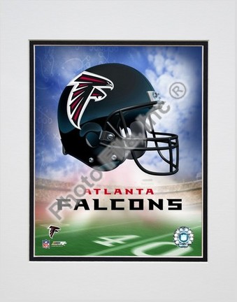 Atlanta Falcons "Helmet Logo" Double Matted 8" X 10" Photograph (Unframed)