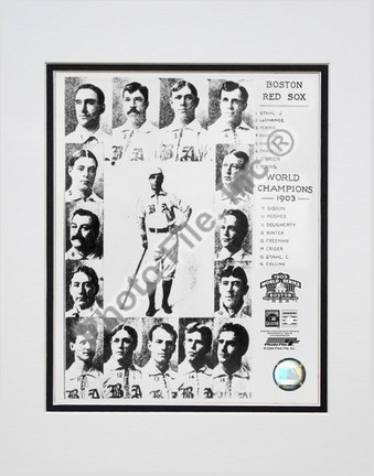 1903 Boston Red Sox Championship Double Matted 8" X 10" Photograph (Unframed)
