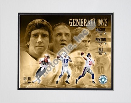 Mannings Generations Double Matted 8" X 10" Photograph (Unframed)