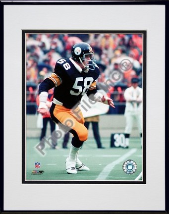 Jack Lambert "Close Up" Double Matted 8" X 10" Photograph in Black Anodized Aluminum Frame