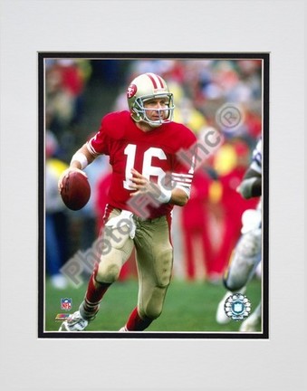 Joe Montana #22 Double Matted 8" X 10" Photograph (Unframed)