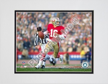 Joe Montana #20 Double Matted 8" X 10" Photograph (Unframed)