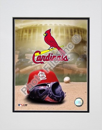 St. Louis Cardinals "2004 Logo / Cap" Double Matted 8" X 10" Photograph (Unframed)