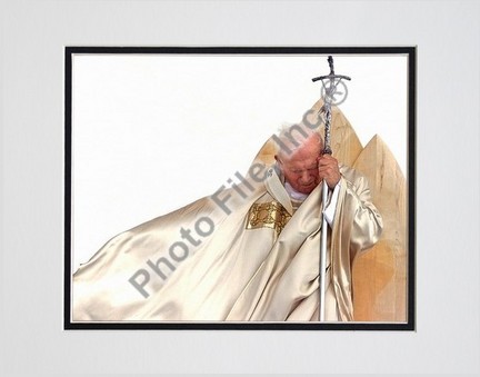 Pope John Paul II "1920 - 2005" Double Matted 8" X 10" Photograph (Unframed)