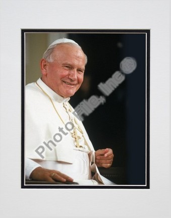 Pope John Paul II "1920 - 2005 (Vertical)" Double Matted 8" X 10" Photograph (Unframed)