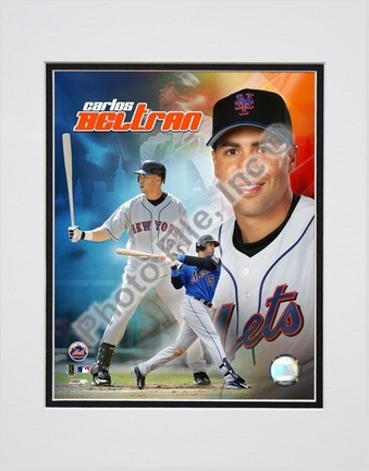 Carlos Beltran "2005 Composite" Double Matted 8" X 10" Photograph (Unframed)