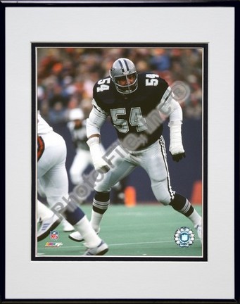 Randy White "Game Action" Double Matted 8" X 10" Photograph in Black Anodized Aluminum Frame