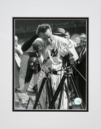 Lou Gehrig "Farewell #2 (Vertical)" Double Matted 8" X 10" Photograph (Unframed)