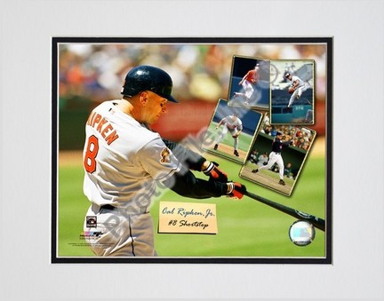 Carl Ripken Jr. "2005 Scrapbook" Double Matted 8" X 10" Photograph (Unframed)