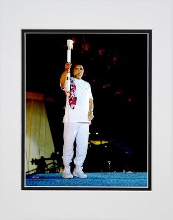 Muhammad Ali "1996 Olympics #2" Double Matted 8" X 10" Photograph (Unframed)