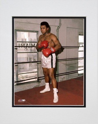 Muhammad Ali "At The Gym #3" Double Matted 8" X 10" Photograph (Unframed)