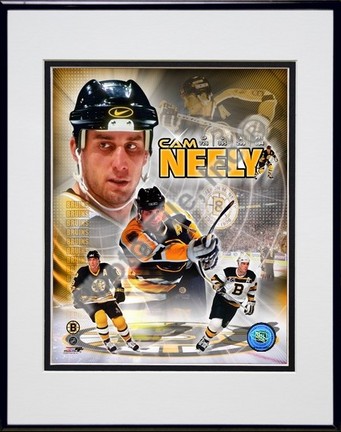 Cam Neely "Legends Composite" Double Matted 8" X 10" Photograph in Black Anodized Aluminum Frame
