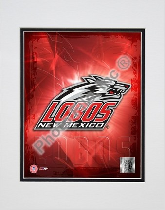 New Mexico Lobos "2005 Logo" Double Matted 8" X 10" Photograph (Unframed)
