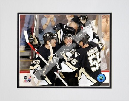 Sidney Crosby "1st Goal / Celebration" Double Matted 8" X 10" Photograph (Unframed)