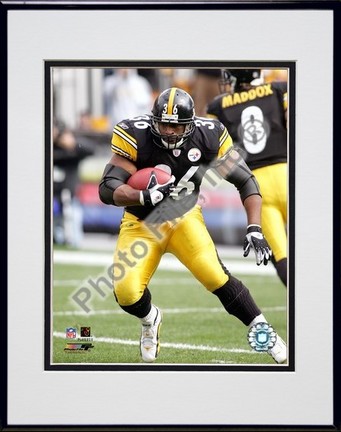 Jerome Bettis "2005 / 2006 Action" Double Matted 8" x 10" Photograph in Black Anodized Aluminum Fram