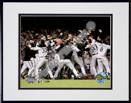 Chicago White Sox "2005 World Series Victory Celebration" Double Matted 8" X 10" Photograph in Black