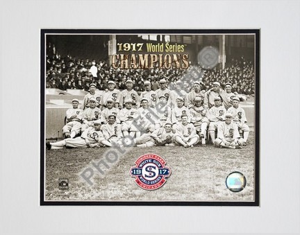 Chicago White Sox "1917 World Series Champions" Double Matted 8" X 10" Photograph (Unframed)