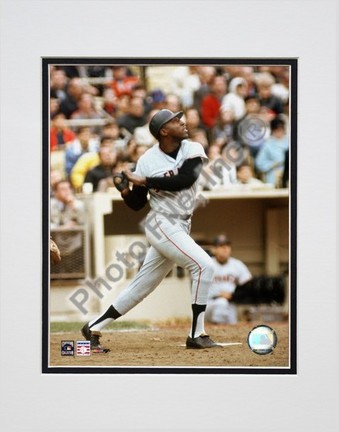 Willie McCovey "Batting Action" Double Matted 8" x 10" Photograph (Unframed)