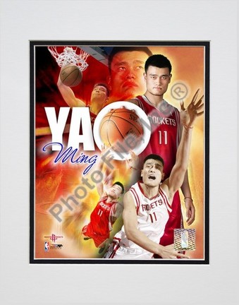 Yao Ming "Portrait Plus 2005" Double Matted 8" x 10" Photograph (Unframed)