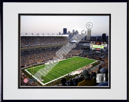 Pittsburgh Panthers "Heinz Field" Double Matted 8" x 10" Photograph in Black Anodized Aluminum Frame