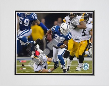 Ben Roethlisberger "2005 Playoffs Tackle" Double Matted 8" x 10" Photograph (Unframed)