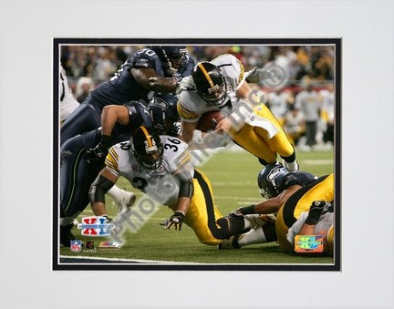 Ben Roethlisberger "Super Bowl XL Dive #4" Double Matted 8" x 10" Photograph (Unframed)