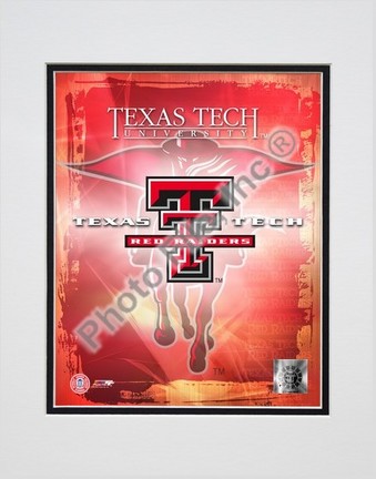 Texas Tech Red Raiders "University  Logo" Double Matted 8" x 10" Photograph (Unframed)