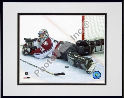 Patrick Roy "Action - Horizontal" Double Matted 8" x 10" Photograph in Black Anodized Aluminum Frame