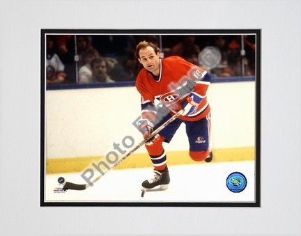 Guy Lafleur "Action" Double Matted 8" x 10" Photograph (Unframed)