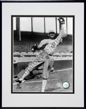 Shoeless Joe Jackson Double Matted 8" x 10" Photograph in Black Anodized Aluminum Frame