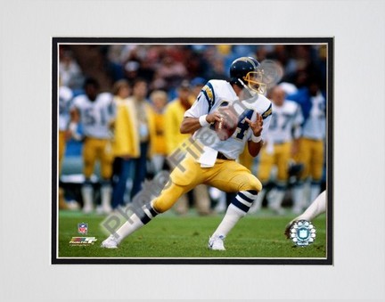 Dan Fouts "Action" Double Matted 8" x 10" Photograph (Unframed)