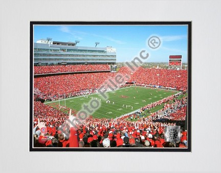 Memorial Stadium "University of Nebraska Cornhusker's" Double Matted 8â€ x 10â€ Photograph (Unframed)