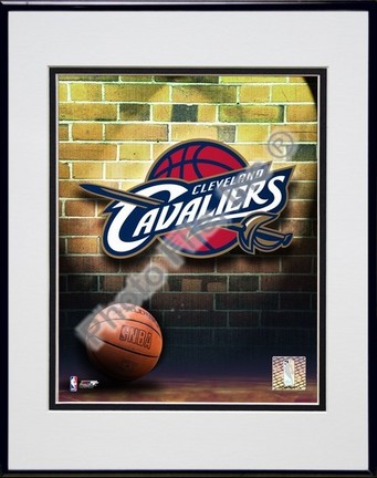 Cleveland Cavaliers "2006 Logo" Double Matted 8" X 10" Photograph in a Black Anodized Aluminum Frame