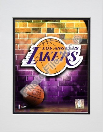 Los Angeles Lakers "2006 Logo" Double Matted 8" X 10" Photograph (Unframed)