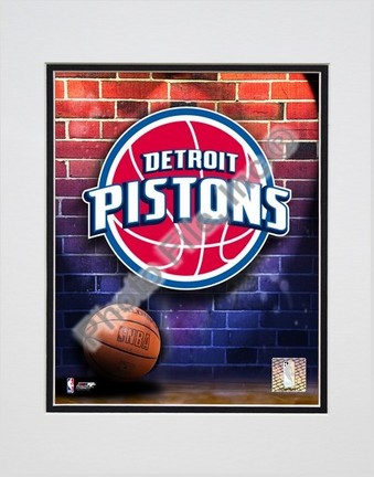 Detroit Pistons "2006 Logo" Double Matted 8" X 10" Photograph (Unframed)