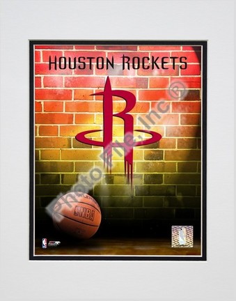 Houston Rockets "2006 Logo" Double Matted 8" X 10" Photograph (Unframed)