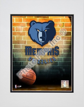 Memphis Grizzlies "2006 Logo" Double Matted 8" X 10" Photograph (Unframed)