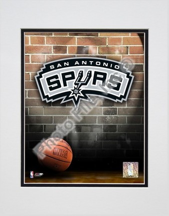 San Antiono Spurs "2006 Logo" Double Matted 8" X 10" Photograph (Unframed)