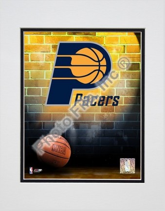 Indiana Pacers "2006 Logo" Double Matted 8" X 10" Photograph (Unframed)