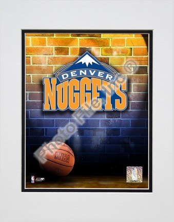 Denver Nuggets "2006 Logo" Double Matted 8" X 10" Photograph (Unframed)